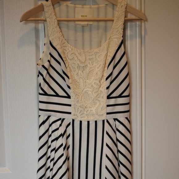 Anthropologie Maeve Chessia Striped Lace Dress - Picture 2 of 8